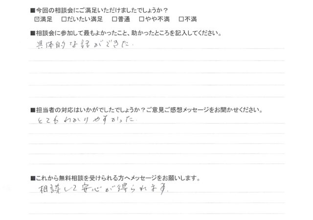 具体的な話ができた